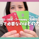 【韓国旅行】WOWPASS・気候同行カード・WISE・T money、結局どのカードを持って行けばいいの？【保存版】